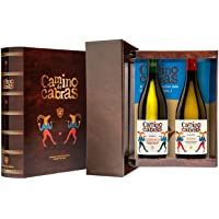 Los mejores  - CAMINO DE CABRAS Estuche de vino – Albariño D.O. Rías Baixas + Godello D.O. Valdeorras - Vino blanco –Producto Gourmet…
